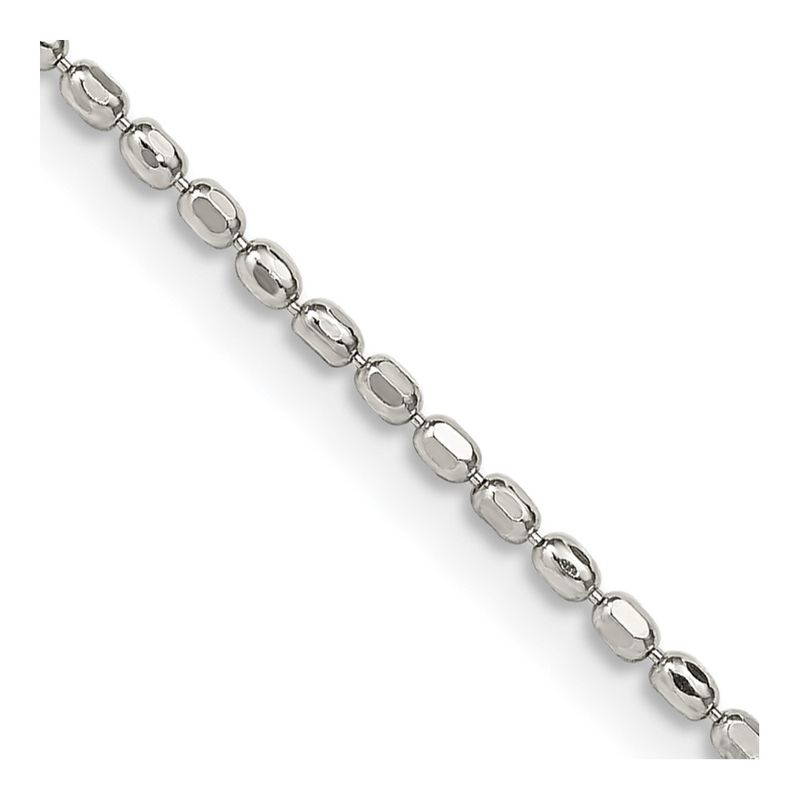 Kazi Luxury Sterling Silver 15mm Fancy Beaded Chain 47$